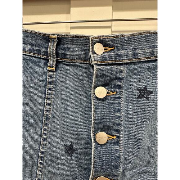 Sundry Denim Stars Skirt Size 28 - Picture 5 of 6